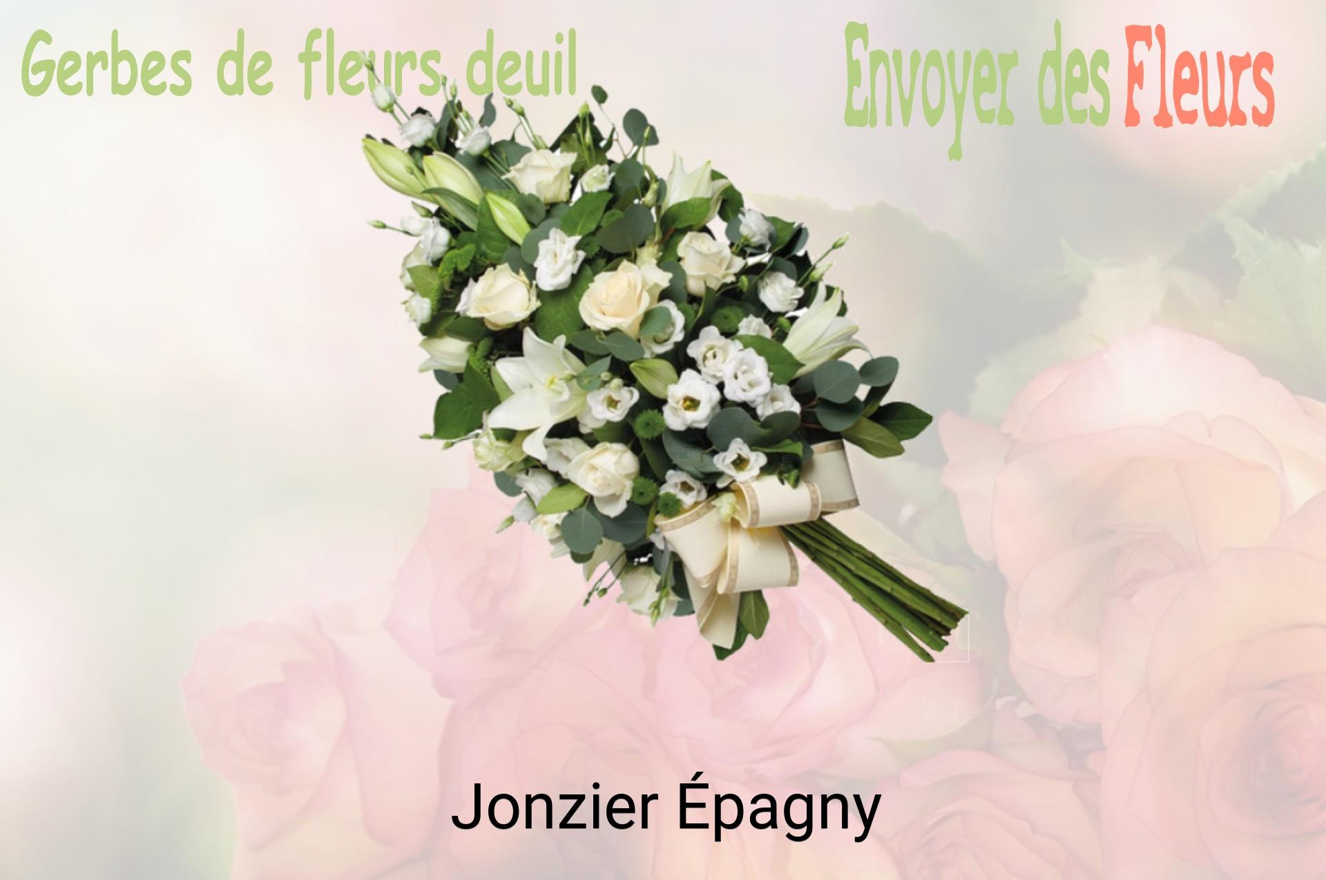 Gerbe de fleurs de deuil livrée à Jonzier-Épagny